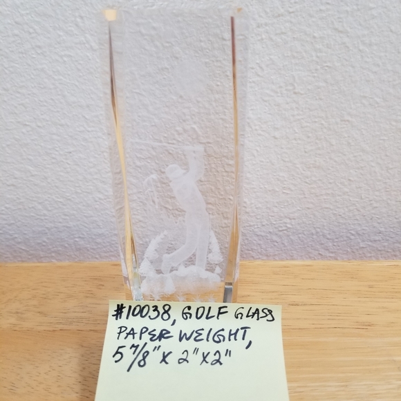 #10038 Rare Collect Lazer Cut Golfer Paper Weight - Picture 12 of 12